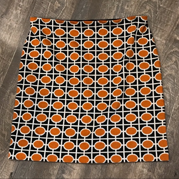 Worthington Dresses & Skirts - NWOT Worthington Mod Orange Black Dot Pencil Skirt